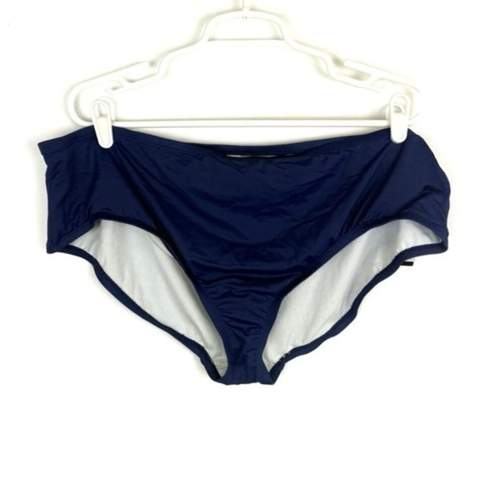 24th & Ocean Women’s Blue Full Coverage Bikini Bottom Size 20W